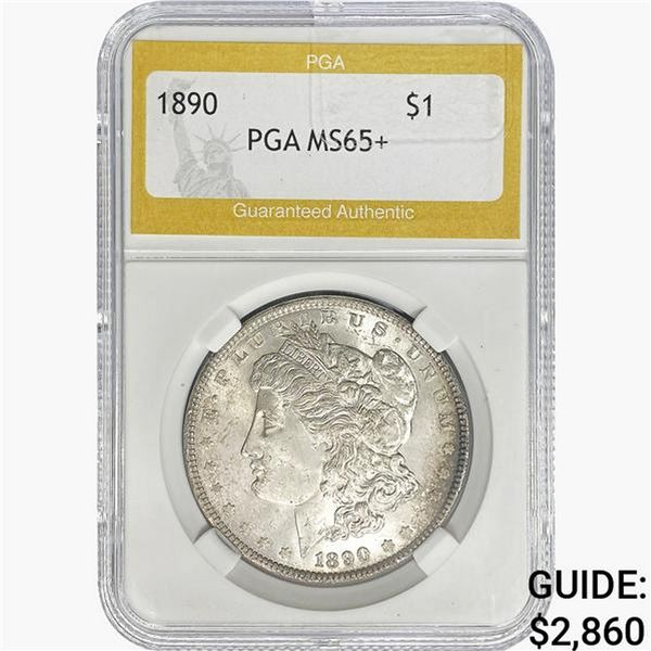 1890 Morgan Silver Dollar PGA MS65+