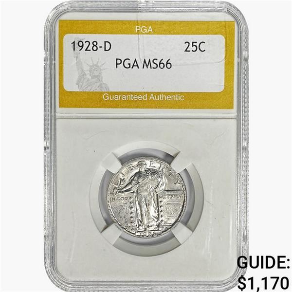1928-D Standing Liberty Quarter PGA MS66