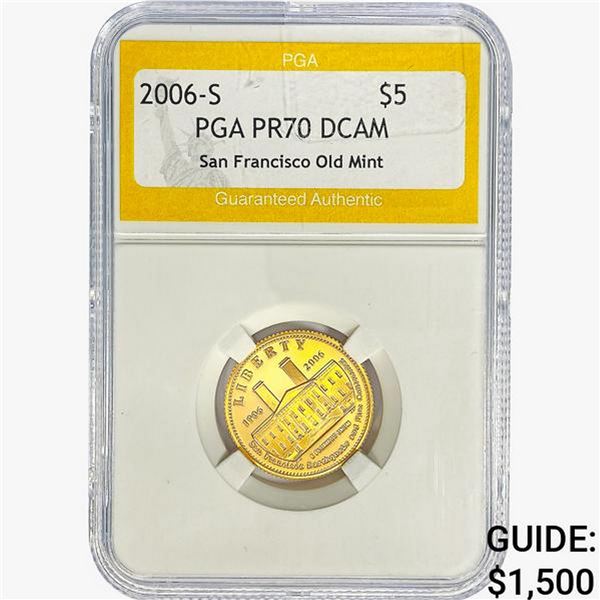 2006-S .2419oz. Gold $5 SF Old Mint PGA PR70 DCAM
