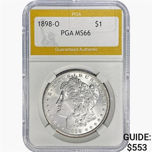 1898-O Morgan Silver Dollar PGA MS66