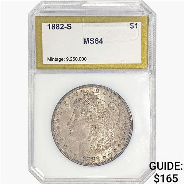 1882-S Morgan Silver Dollar PCI MS64