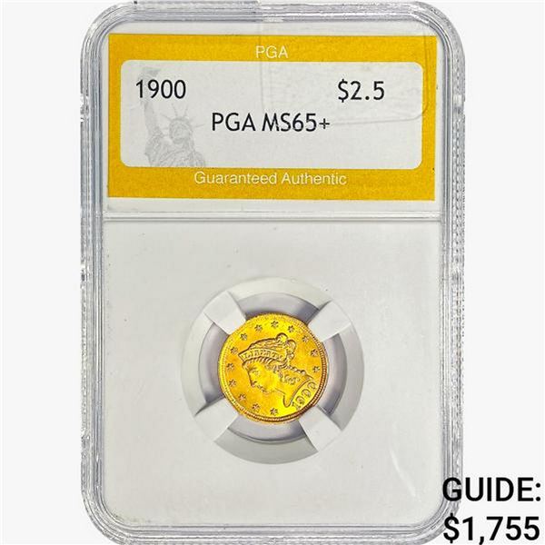 1900 $2.50 Gold Quarter Eagle PGA MS65+