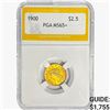 Image 1 : 1900 $2.50 Gold Quarter Eagle PGA MS65+