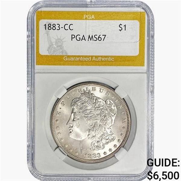 1883-CC Morgan Silver Dollar PGA MS67