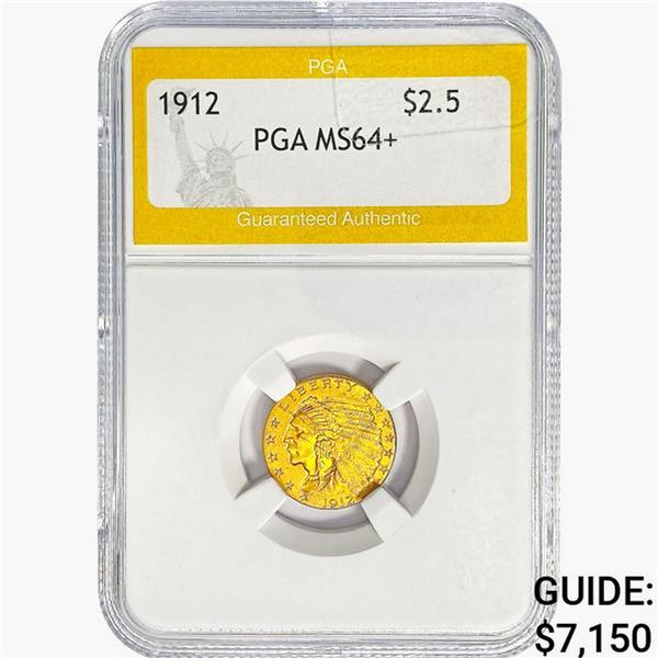 1912 $2.50 Gold Quarter Eagle PGA MS64+