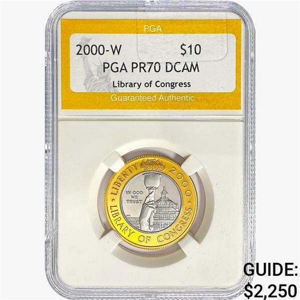 2000-W .2751oz. Gold $10 LOC PGA PR70 DCAM