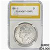 Image 1 : 1881-S Morgan Silver Dollar PGA MS67+ DMPL