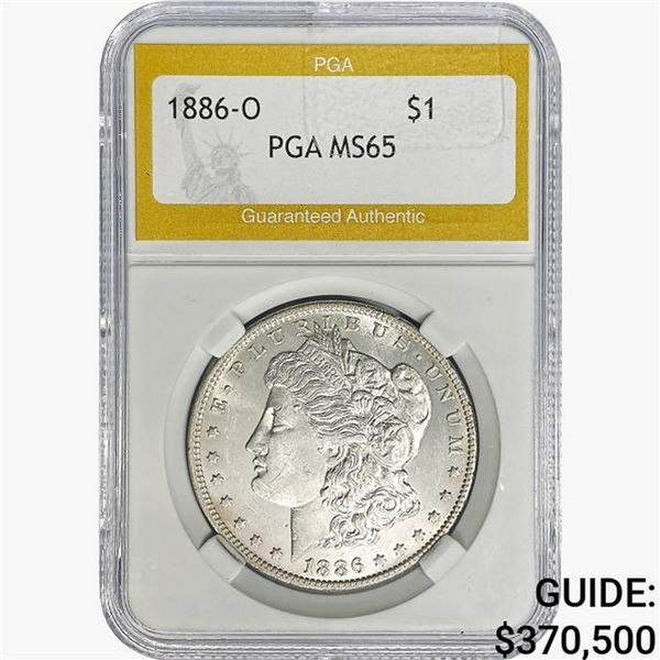 1886-O Morgan Silver Dollar PGA MS65