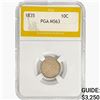 Image 1 : 1835 Capped Bust Dime PGA MS63