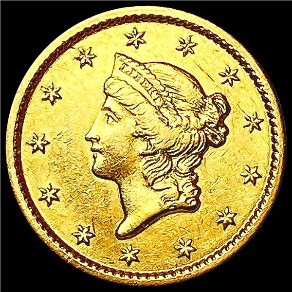 1849 Rare Gold Dollar NEARLY UNCIRCULATED