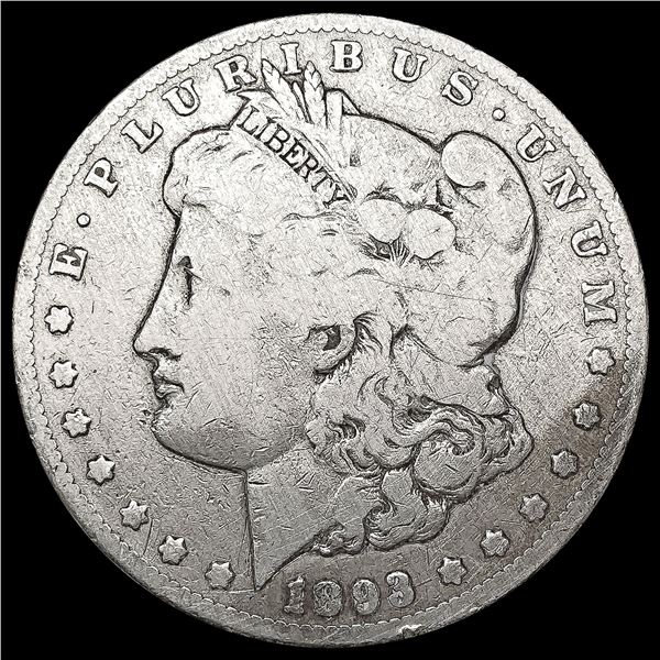 1893-CC Morgan Silver Dollar NICELY CIRCULATED