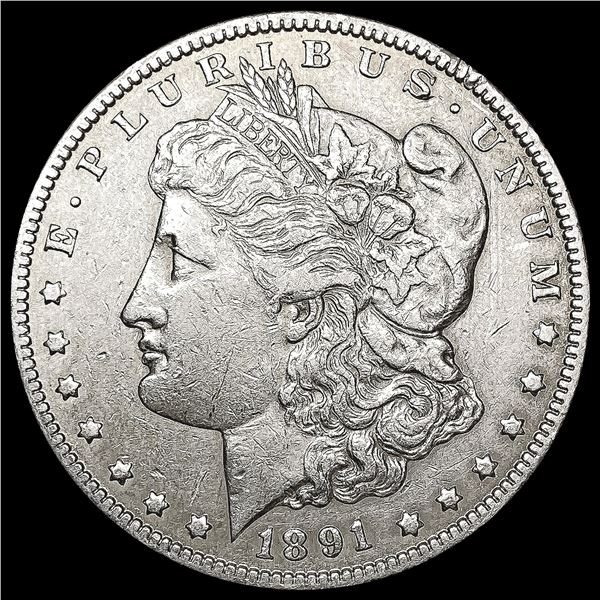 1891-CC Morgan Silver Dollar CLOSELY UNCIRCULATED