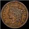 Image 1 : 1838 Coronet Head Large Cent CLOSELY UNCIRCULATED
