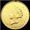 Image 1 : 1855 Rare Gold Dollar NEARLY UNCIRCULATED