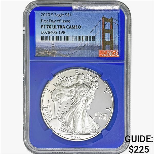 2020-S Silver Eagle NGC PF70 UC