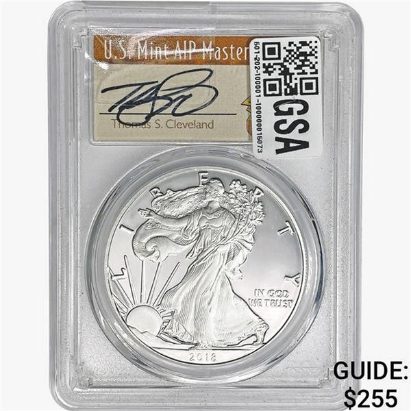 2018-S Silver Eagle PCGS PR70 DCAM