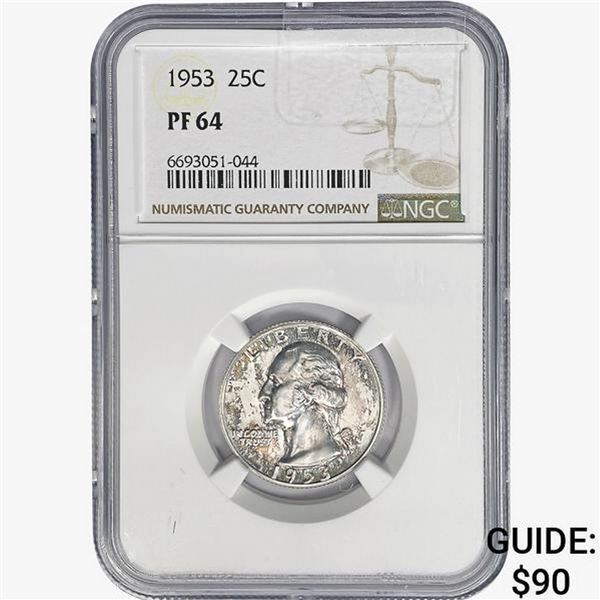 1953 Washington Silver Quarter NGC PF64