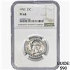 Image 1 : 1953 Washington Silver Quarter NGC PF64