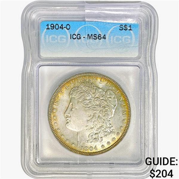 1904-O Morgan Silver Dollar ICG MS64