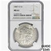 Image 1 : 1887-O Morgan Silver Dollar NGC MS61