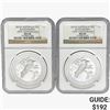Image 1 : 2015P [2] 2oz. SILV Australia Kookaburra NGC MS68/