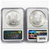 Image 2 : [2] American Silver Eagle NGC MS69 1995-2008