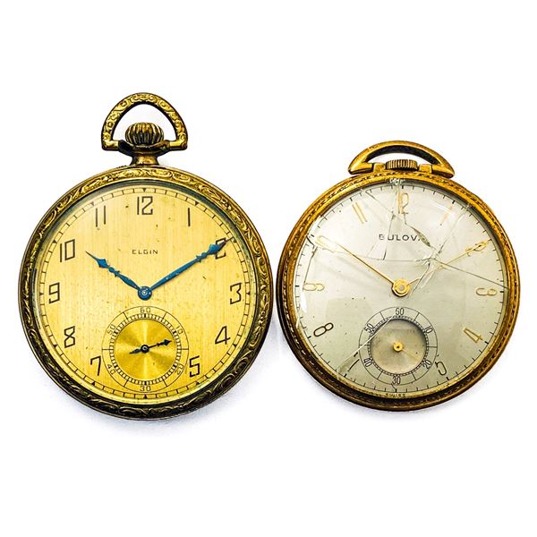 - Gold Filled Elgin and Bulova Pocket Watches [2 P