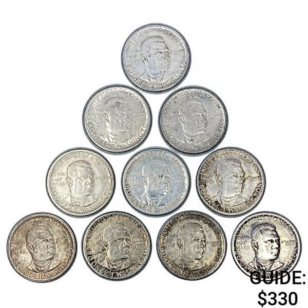 1946-1951 Booker t Wash Half Dollars [10 Coins]