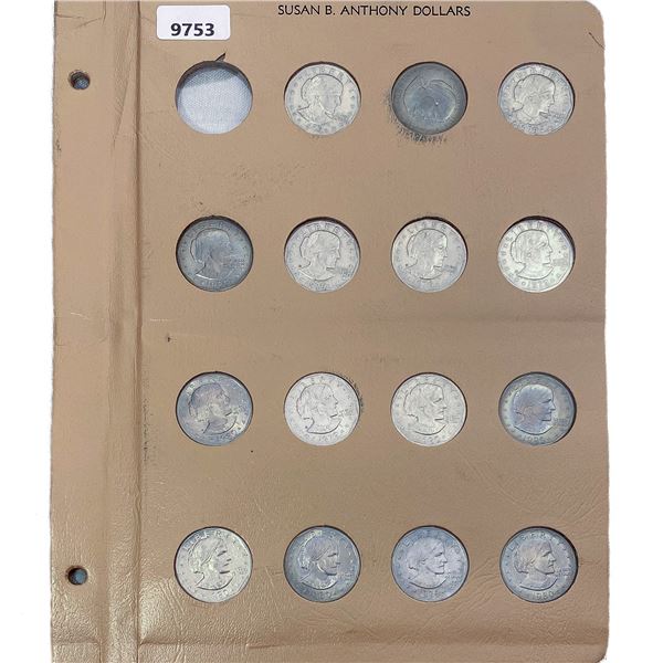 1979-1980 Susan B Anthony Dollar Set[15 Coins]