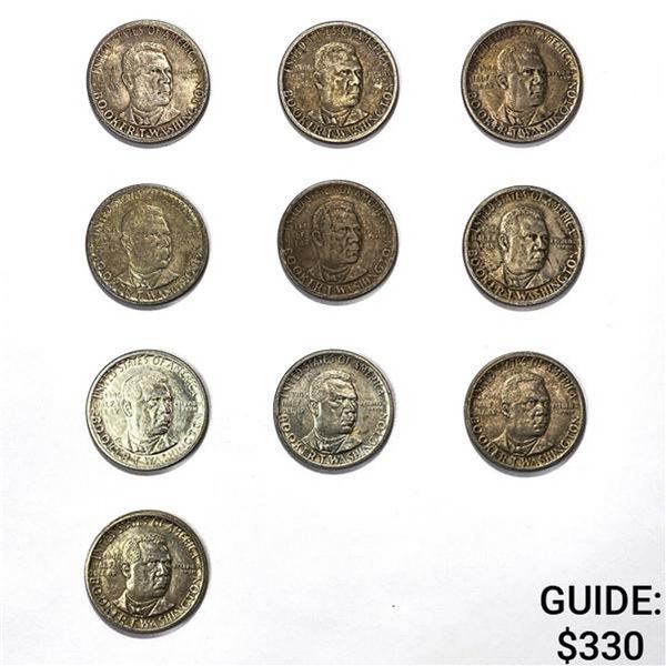 1946 Booker T Washington Halves[10 Coins]