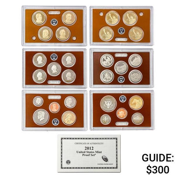 2006-2012 US Proof Mint Sets W/Silver[19 Coins]