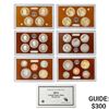 Image 1 : 2006-2012 US Proof Mint Sets W/Silver[19 Coins]