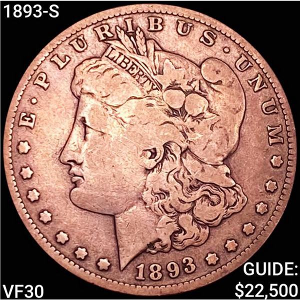 1893-S Morgan Silver Dollar LIGHTLY CIRCULATED