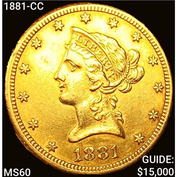 1881-CC $10 Gold Eagle UNCIRCULATED