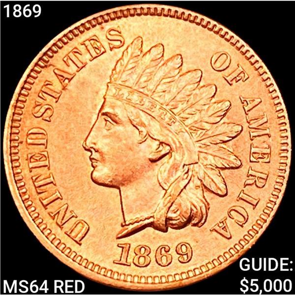 1869 Indian Head Cent CHOICE BU RD