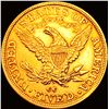 Image 2 : 1882-CC $5 Gold Half Eagle CHOICE BU