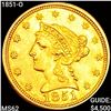Image 1 : 1851-O $2.50 Gold Quarter Eagle CLOSELY UNCIRCULAT