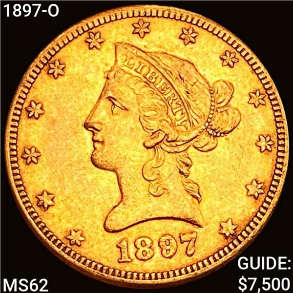 1897-O $10 Gold Eagle CLOSELY UNCIRCULATED