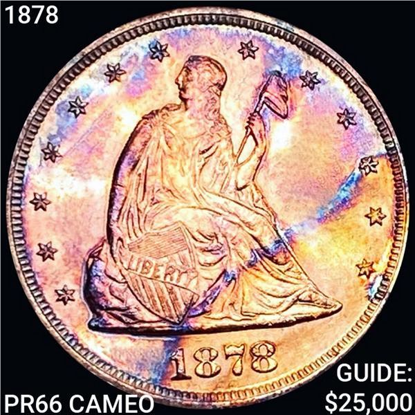 1878 Twenty Cent Piece GEM PROOF CAM