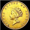 Image 1 : 1855 Rare Gold Dollar ABOUT UNCIRCULATED