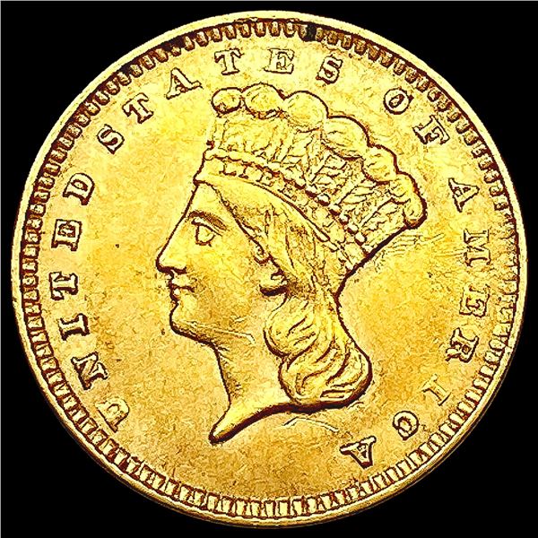 1856 Rare Gold Dollar CHOICE AU