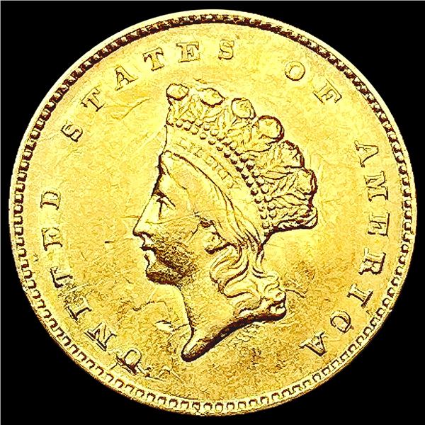 1855 Rare Gold Dollar CLOSELY UNCIRCULATED