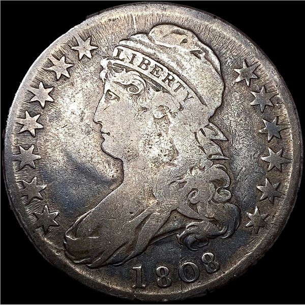 1808 Capped Bust Half Dollar NICELY CIRCULATED