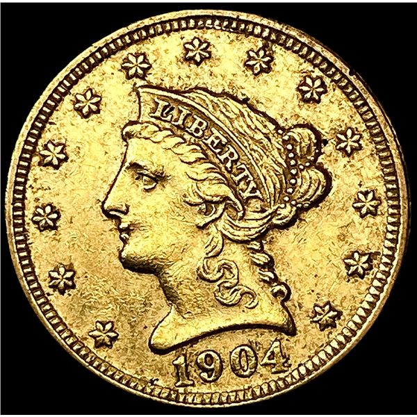 1904 $2.50 Gold Quarter Eagle CLOSELY UNCIRCULATED