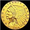 1914-D $2.50 Gold Quarter Eagle CLOSELY UNCIRCULAT