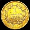 Image 2 : 1854 Rare Gold Dollar HIGH GRADE