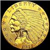 Image 1 : 1911 $2.50 Gold Quarter Eagle UNCIRCULATED
