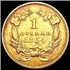 Image 2 : 1854 Rare Gold Dollar CLOSELY UNCIRCULATED