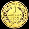 Image 2 : 1853 Rare Gold Dollar CLOSELY UNCIRCULATED