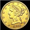 Image 1 : 1898-S $5 Gold Half Eagle CLOSELY UNCIRCULATED